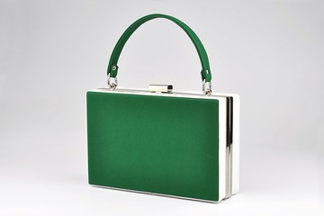 简约时尚手提包 晚宴包 迷你手提箱 綠色