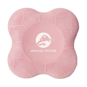 MICHAEL FITNESS 麥克健身 瑜珈跪墊 TPE材質 穩固防滑  19.5 x 19.5 x 2cm  粉色  2個