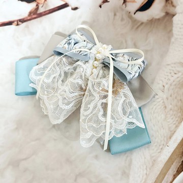 多層蕾絲蝴蝶結髮夾 馬尾夾 髮圈 抓夾 彈夾 自動夾 鯊魚夾 邊夾