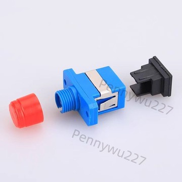 【五金 熱銷】電信級光纖法蘭接頭FC轉SC法蘭光纖耦合器FC轉接SC方頭轉圓對接頭 優選