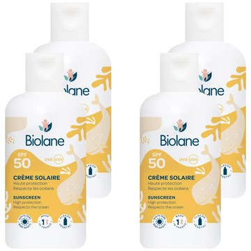 Biolane 法貝兒 寶寶防曬水潤乳液 spf50  125ml  4罐