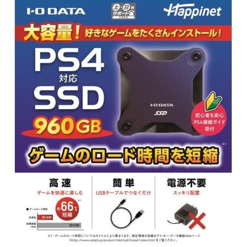 PS4対応 外付けSSD 960GB | LINEブランドカタログ