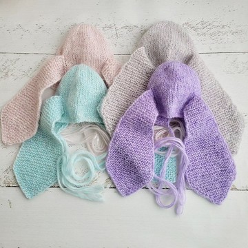 兔子新生兒帽/復活節嬰兒拍照道具。