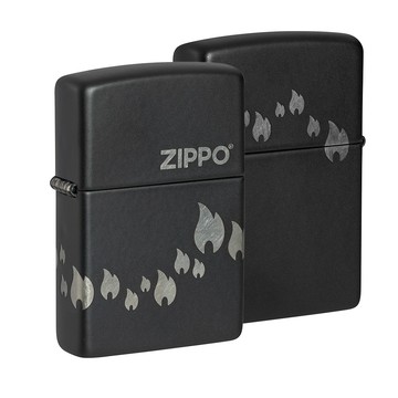 Zippo 【官方旗艦店】 Design 火焰圖紋防風打火機
