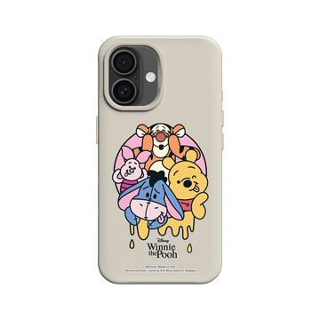 iPhone 16 SolidX 貝殼灰 - 迪士尼-小熊維尼 Disney Winnie The Pooh - 大合照