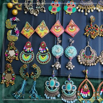 波西米亞海島度假風情民族風復古做舊款耳環耳釘耳墜 夸張耳飾