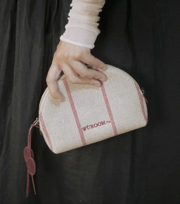 LittleSeries配件系列 / 秋葉口袋 / 紅色織紋收納包 手工製