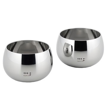 yoshikawa 吉川 100ml 雙層不鏽鋼保溫杯 酒杯  1入  銀色