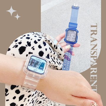 【官網限定特價】-八色-Apple Watch 透明果凍色錶框錶帶 透明錶帶 Series 1~7/SE代專用 38/40/42/44mm  iWatch替換錶帶【AS1091014】Unicorn