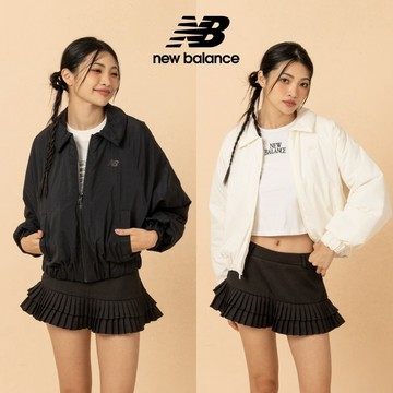 【New Balance】 NB 防風飛行外套_女性_黑/米白任選_WJ61D8YXBK/WJ61D8YXSST