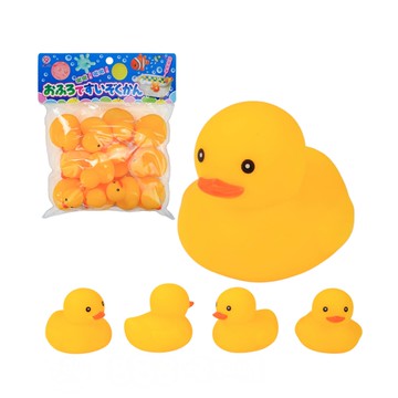 12入黃色小鴨洗澡玩具啾啾(安全漆ST607)【888便利購】
