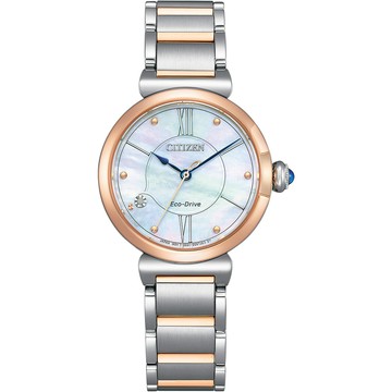 CITIZEN L系列 May Bells 鈴蘭 光動能腕錶/29.5mm EM1074-82D