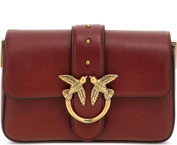 PINKO LOVE ONE MINI 單肩背包 棕色女款包包