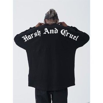 HACR丨harshandcruel 哥特字排版街頭潮流感OS基礎百搭長袖TEE