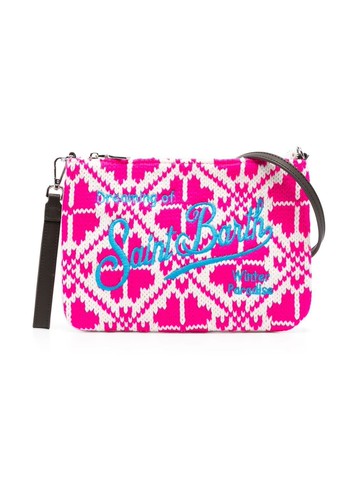 MC2 Saint Barth Kids - fair isle knit shoulder bag - kids - Acrylic/Polyester - One Size - Pink