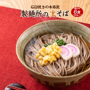 送料無料 讃岐生そば 6食（麺のみ）（180g(2食分)×3）蕎麦  ポイント消化 年越し 年越しそば お試し 食品