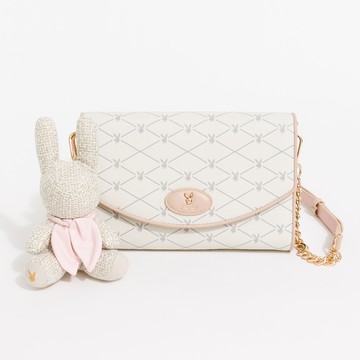 PLAYBOY - 斜背包 Graceful系列 - 米白色/541-0119-01-7