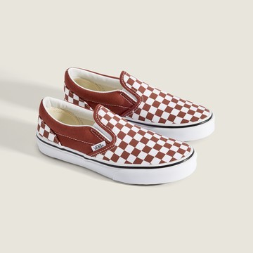 Color Theory Classic Slip-On 中童款咖啡色滑板鞋