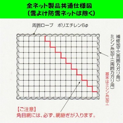 バレー・サッカー用防球ネット 強力タイプ 幅８ｍ１ｃｍ〜９ｍ×高さ