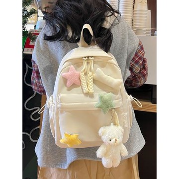 背包女2025新款雙肩包旅游書包初中女生高顏值小眾高中生大學生