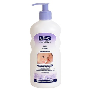 Dr.Fischer 費雪博士 敏感寶貝專用型乳液 質地好吸收 清爽不黏膩 圓弧鋸齒狀瓶身  500ml  1瓶