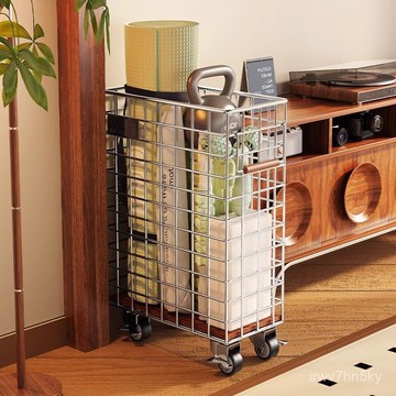 ‍🔥可開髮票 複古瑜伽墊收納筐家用籃球類運動裝備健身器材收納啞鈴夾縫置物架 I0TJ