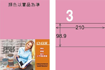 【龍德】LD-807 雷射、噴墨、影印三用電腦標籤 98.9x210mm 20大張/包 (5色)【APP滿額下單4%點數(單一帳號最高1500點)】5/31止