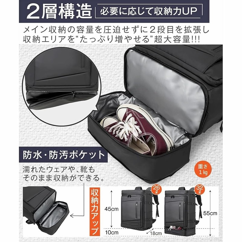 リュック ビジネスリュック メンズ リュックサック バックパック 大 