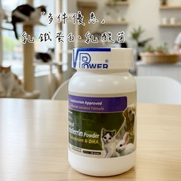 📦箱購 【快速出貨】英國 VPower V霸 乳鐵蛋白粉 小動物 / 免疫力 / 腸道 /犬 貓 /小哺乳類 100克
