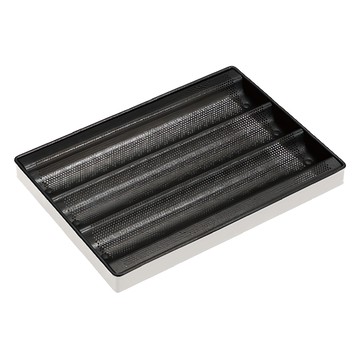 SaNNeNg 三能 1000系列不沾 3槽法國烤盤 SN1591  365 x 265 x 33mm  1個