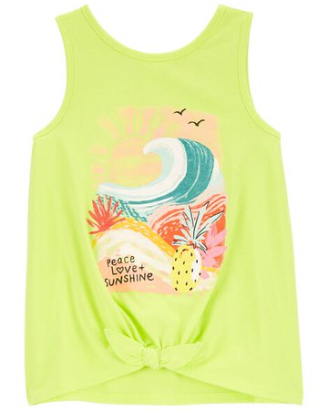 Kid Sunshine Criss-Cross Peplum Tank