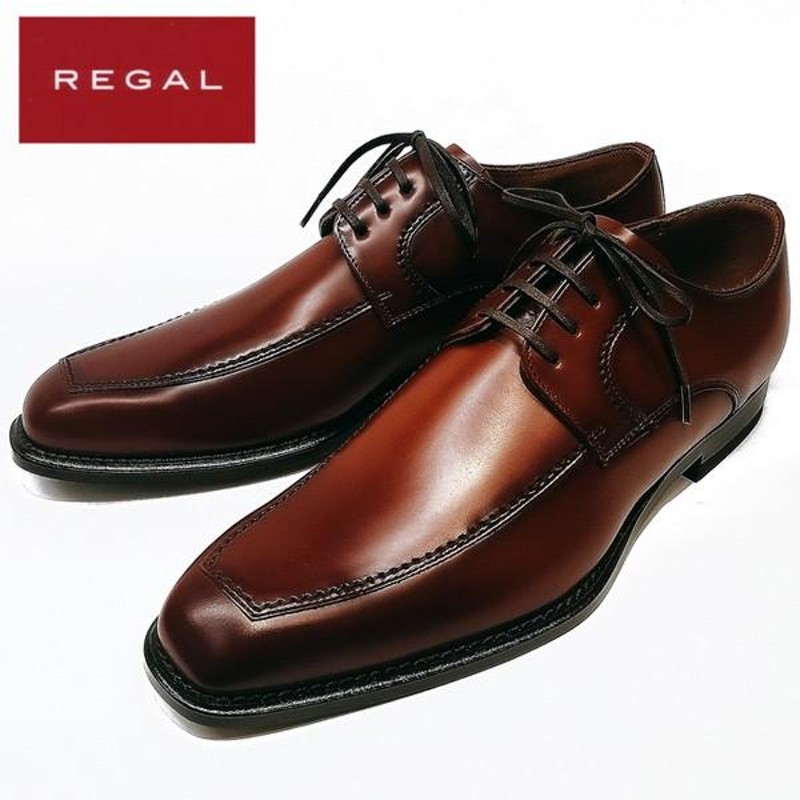 公式店舗 REGAL ロングノーズ Uチップ 124R - 靴