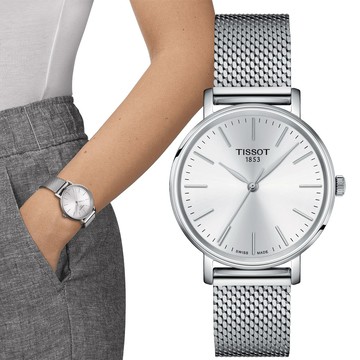 TISSOT 天梭 官方授權 Everytime 經典雋永時尚錶-T1432101101100/34mm