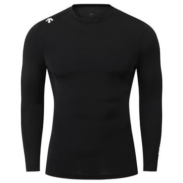 Descente 迪桑特 長袖上衣 男裝 透氣 黑【運動世界】SR221TCO41-BLK0