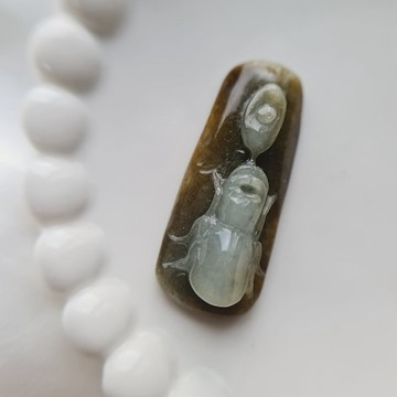 天然原石鍬形蟲 | 天然緬甸玉A貨翡翠