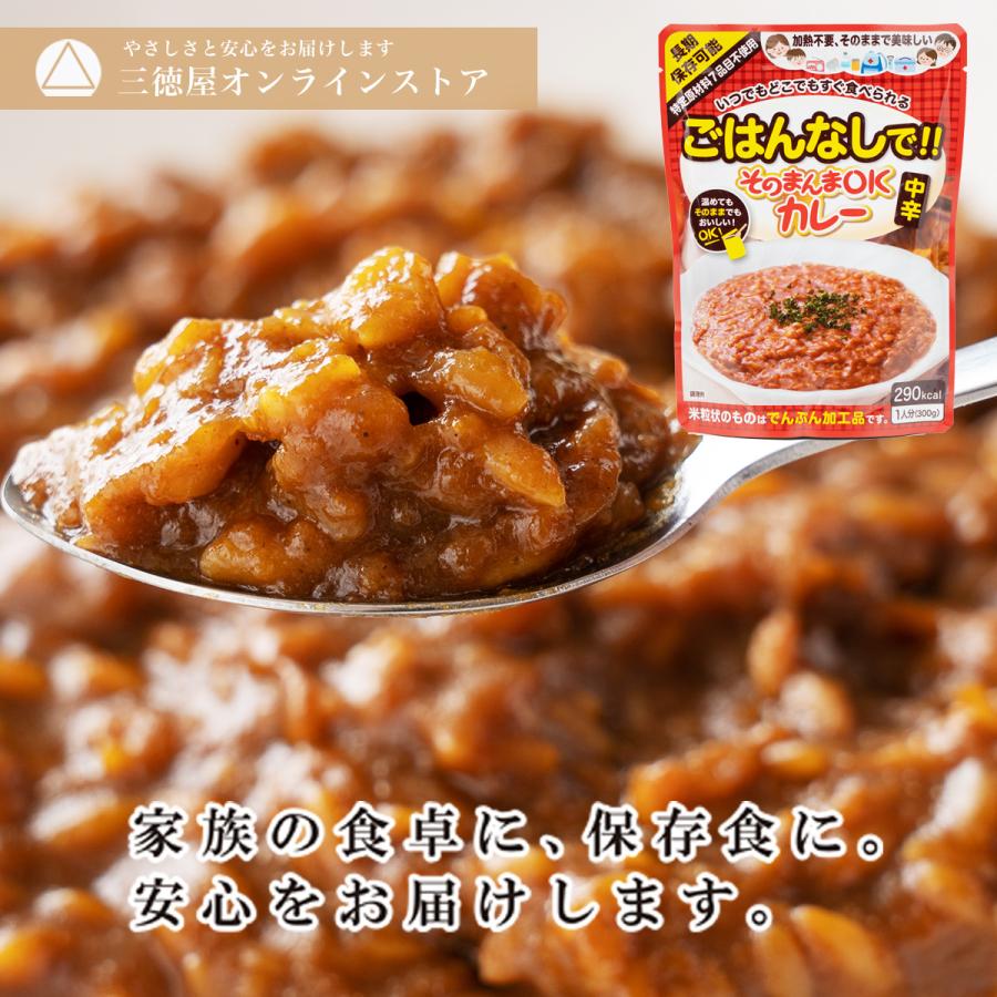 5年の長期保存可能! そのまんまOKカレー＜中辛＞6食セット 特定原材料７品目不使用