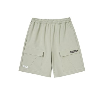 FILA KIDS 童戶外山系口袋短褲-綠色 1SHZ-8309-GN