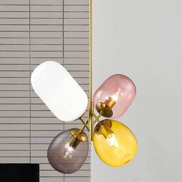 彩色玻璃馬卡龍風格吊燈 A07-33-0591