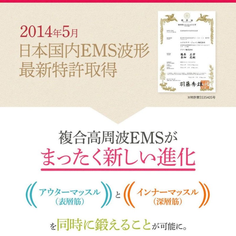 ダイエット業界最高クラス最大出力25万Hz! 日本製 複合高周波EMS ダブルインパクトシェイプ 楽トレの家庭版 腹筋 お腹 足 お尻 ジェル  インナーマッスル 筋トレ | LINEブランドカタログ