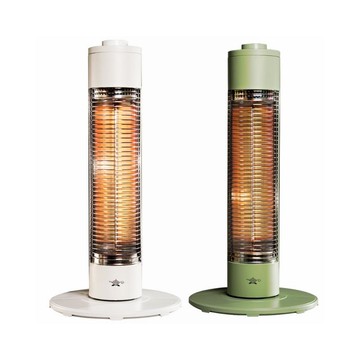 【日本Aladdin 阿拉丁】0.2秒瞬熱石墨遠紅外線電暖器SH-G600T綠色白色(支援室內戶外露營)