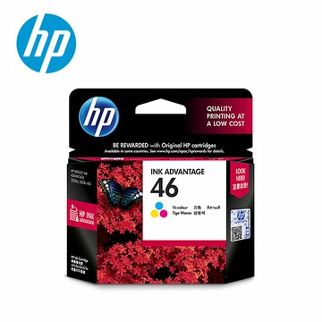 【HP 惠普】CZ638AA NO.46 彩色墨水匣【三井3C】