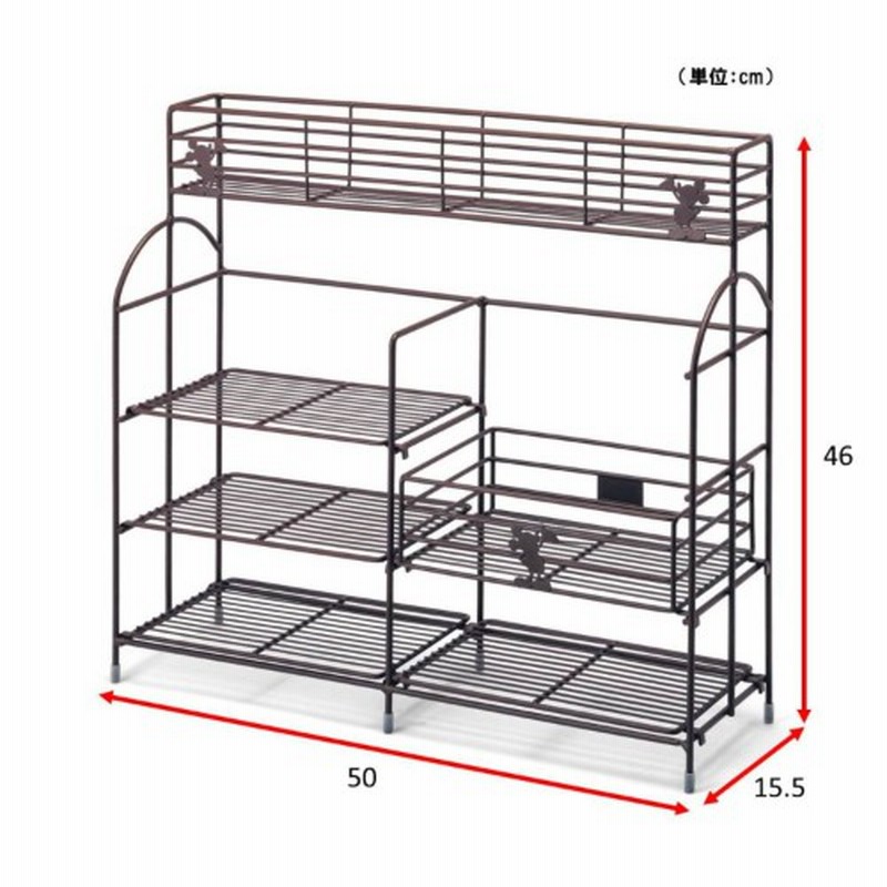 おうちディズニー 棚の位置が変えられるコンロサイドラック ミッキーマウス ディズニー 通販 Lineポイント最大1 0 Get Lineショッピング