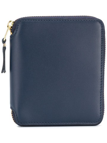 Comme Des Garçons Wallet - zipped cardholder wallet - unisex - Leather - One Size - Blue