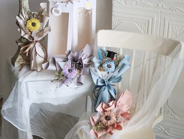 理想未來 向日葵 乾燥花花束