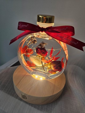 浮游花瓶 浮游花夜燈 永生花禮 生日禮物 畢業禮物