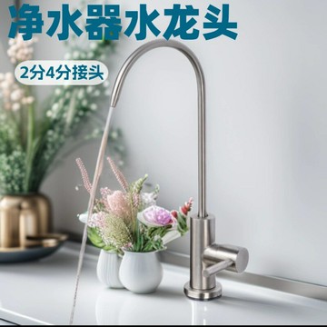 凈水器水龍頭304不銹鋼家用單冷廚房直飲水2分4分專用凈水機龍頭{鑫弘-工葉電器}可開發票