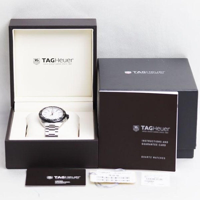 MT4100 TAG HEUER タグ・ホイヤー タグ・ホイヤー フォーミュラ1 ホワイト WAZ1111.BA0875 メンズ腕時計 クオーツ/中古/ 美品 | LINEショッピング