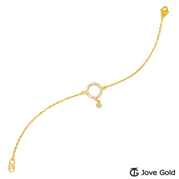 【JoveGold漾金飾】 最佳女主角黃金手鍊