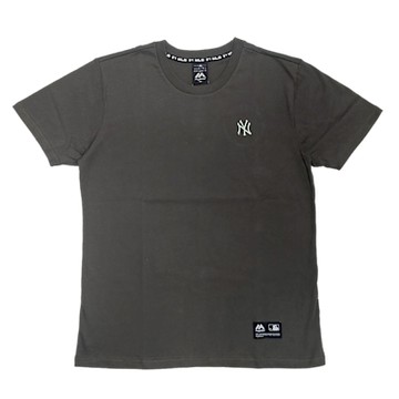 Majestic-洋基小LOGO電繡經典款短T-綠(男)