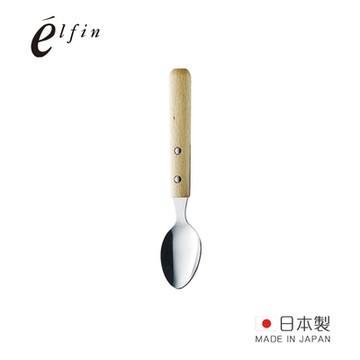 日本高桑金屬 日製木柄不鏽鋼水果甜點匙-4入